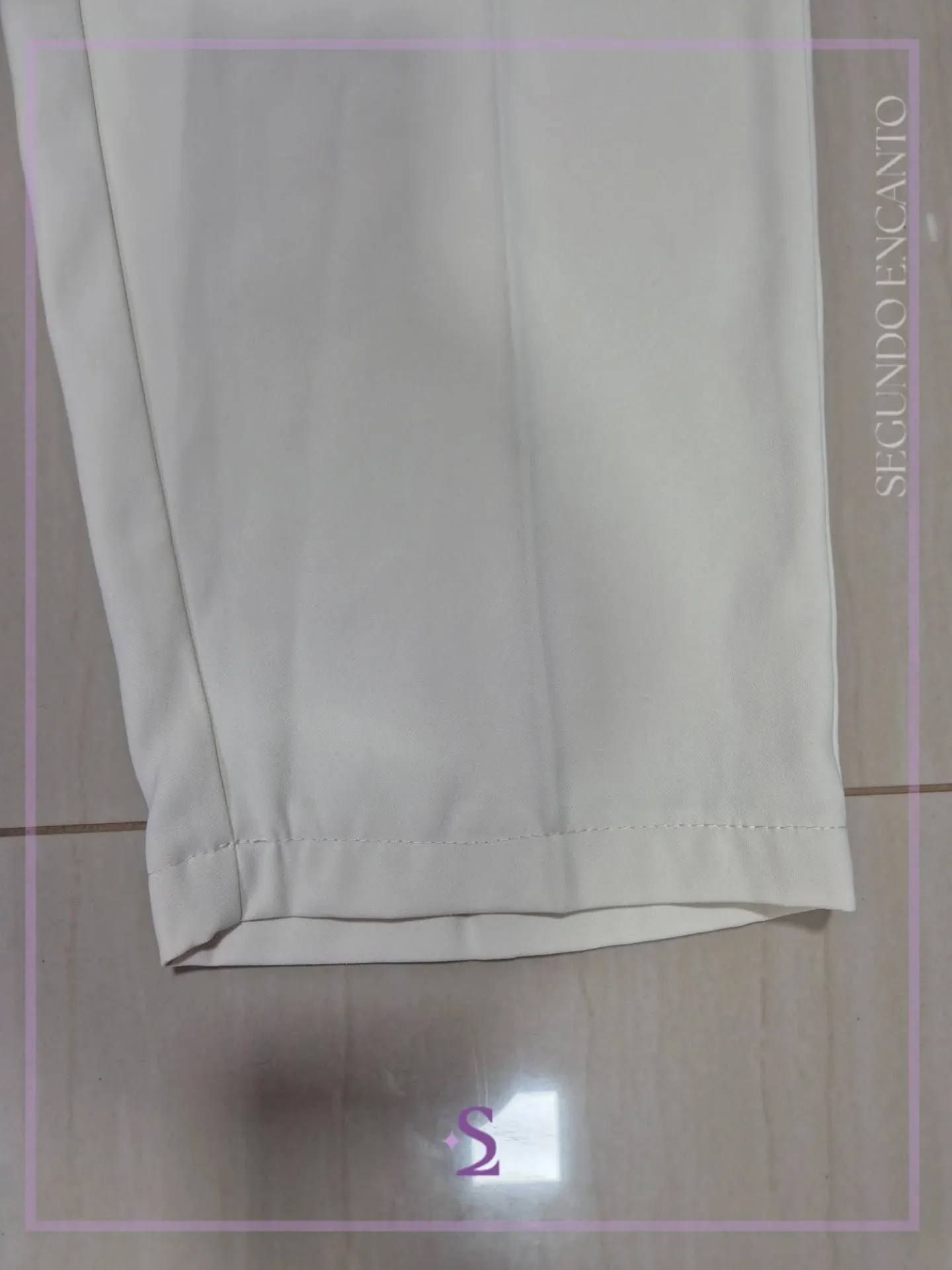 Pantalon formal blanco hueso L grande - Image 7