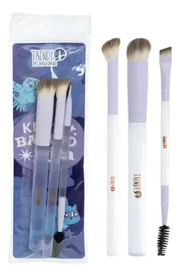 Kit de brochas lila Trendy