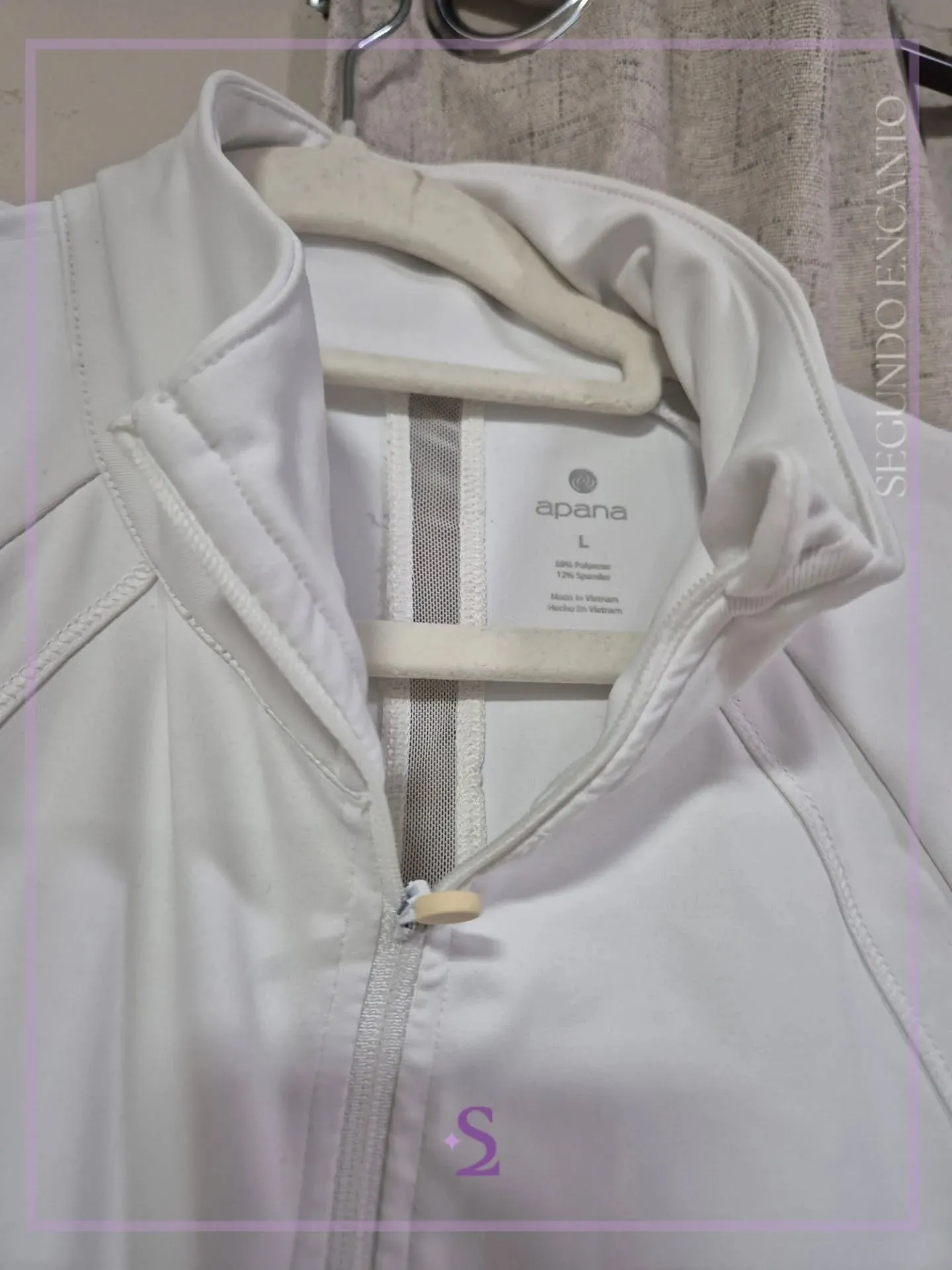 Chaqueta deportiva blanco L - Image 5
