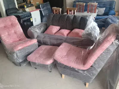 Juego de sala gris 