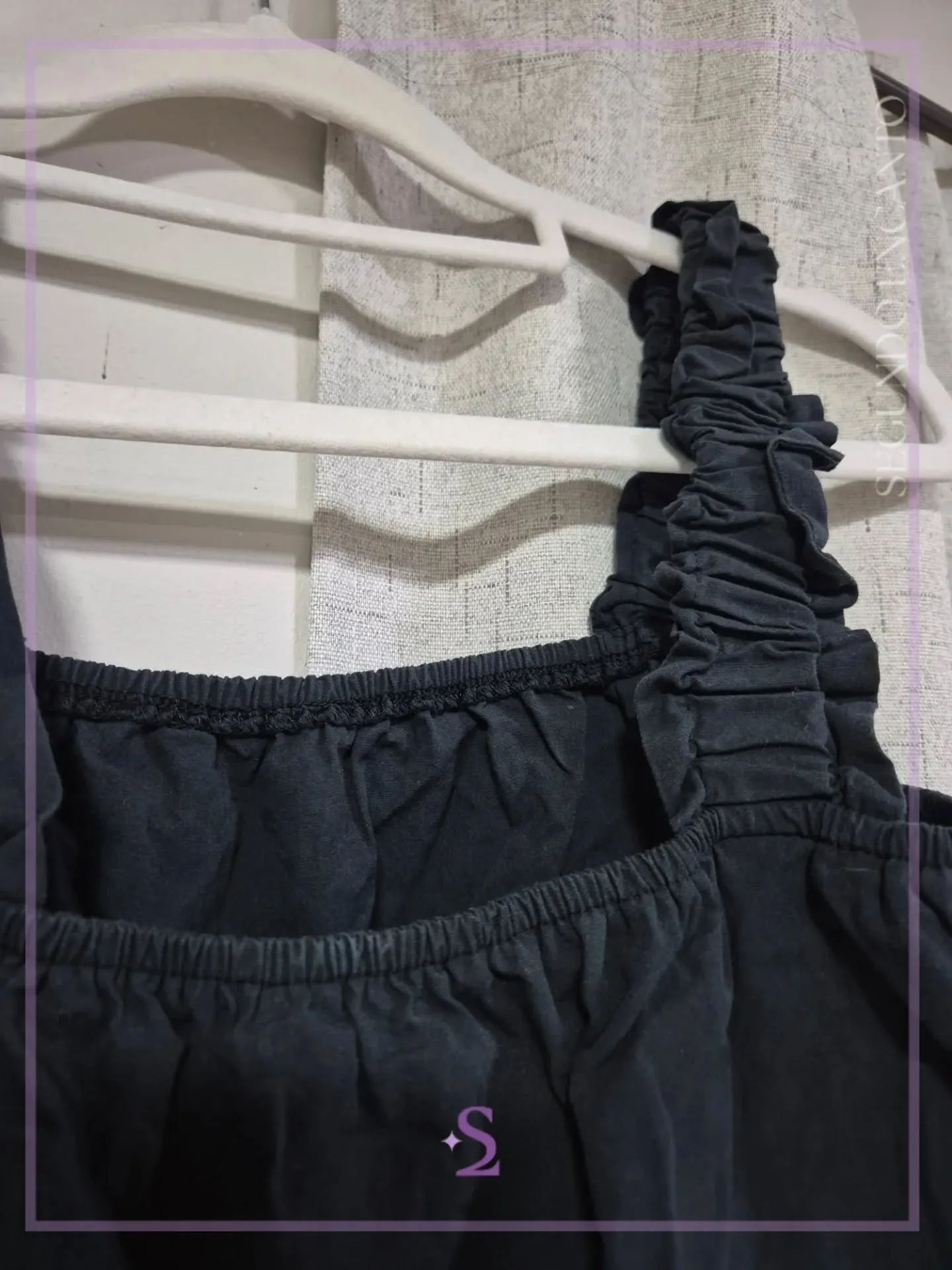 Blusa con mangas fruncidas L - Image 2
